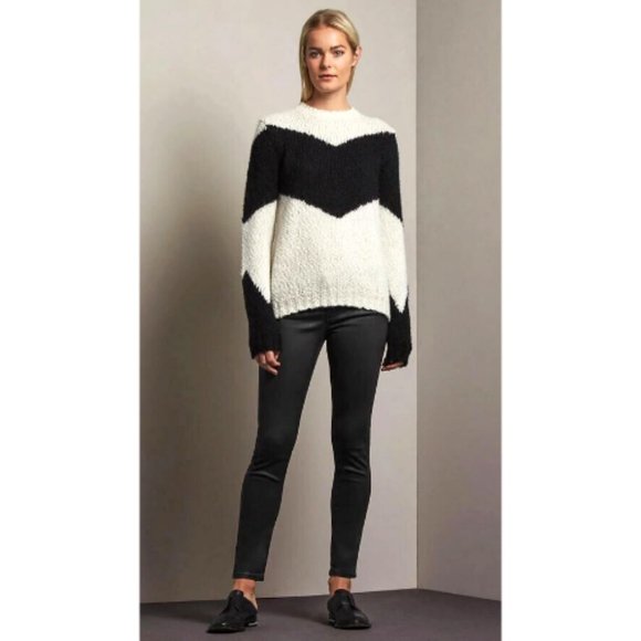 ADRIANO GOLDSCHMIED Black Leatherette Super Skinny Ankle Leggings Sz 28 Jeans - Picture 1 of 14